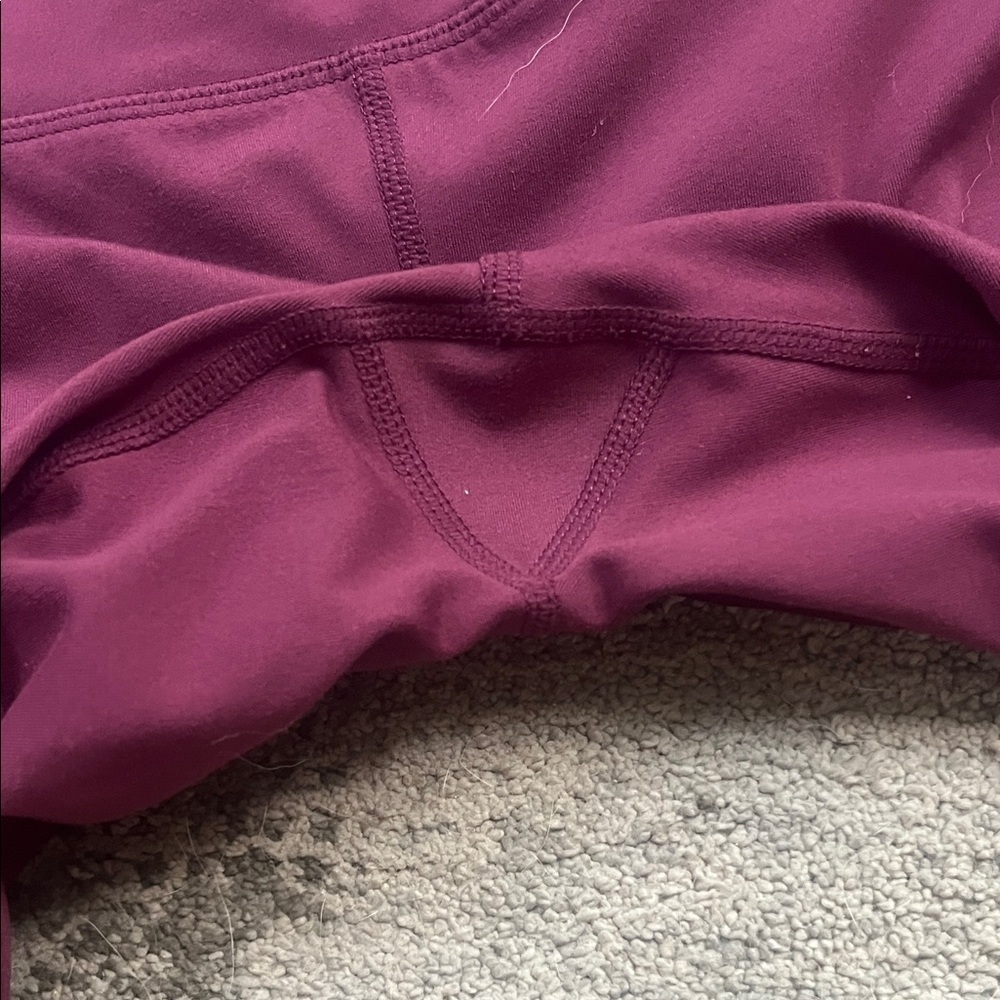 (313)Yogalicious Women's Burgundy Leggings - Picture 4 of 6